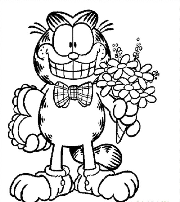 Discover the humorous story of a cat Garfield 20 Garfield coloring